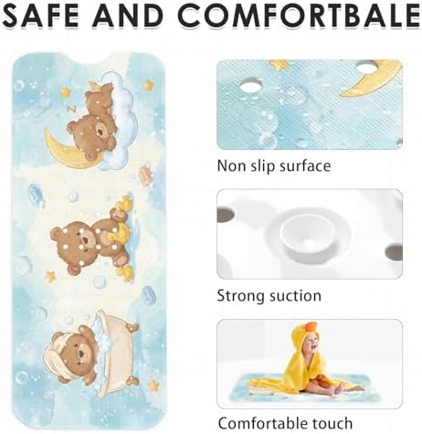 Bathtub Shower Mat 40X16 Inch, for Toddler - Image 5