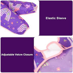 Accmor 5 Pack Long Sleeve Bibs, Baby Smock Waterproof Sleeved Bib Smock - Image 3
