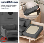 8Pcs Outdoor Cushion Covers, Stretch Patio Furniture Couch Chair Slipcovers - Image 5