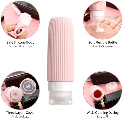 Mrsdry 16 Pack Travel Bottles for Toiletries, Oversize Silicone Travel - Image 2