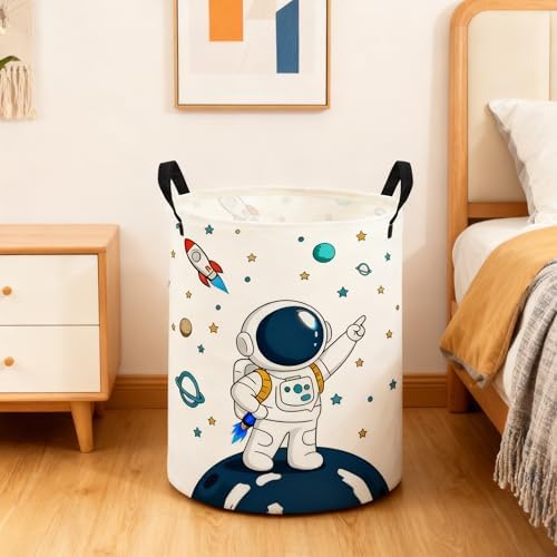 ESSME Kids Laundry Basket, Space Hamper Collapsible Canvas Waterproof Storage - Image 3