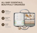 SHAROM Diaper Caddy Organizer for Baby, Portable Diaper Caddy Basket, Felt Baby - Image 4