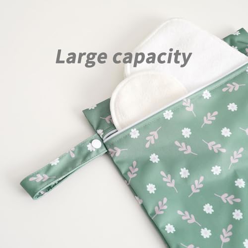 Happy Flute 3 Set Wet Bag Storage Bag Zipper Waterproof Washable - Image 2
