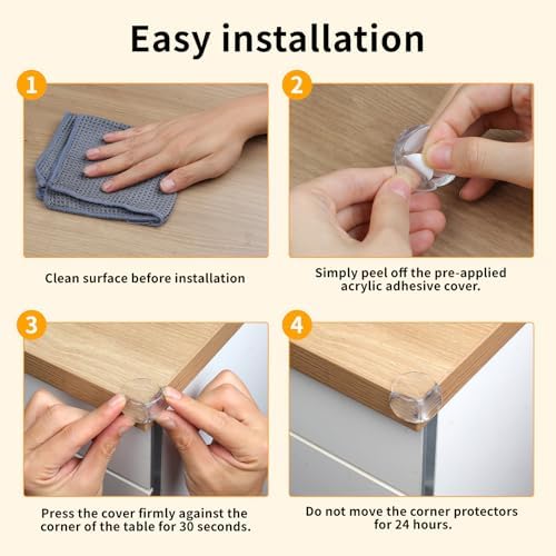 40 Pack Corner Protector Baby, Spherical Shapes Baby Proof Corners and Edges - Image 5