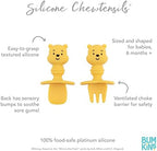 Bumkins Utensils, Disney Silicone Chewtensils, Baby Fork & Spoon Set, Training - Image 5