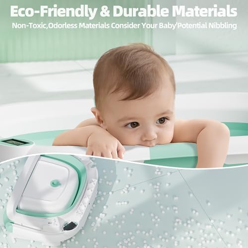 Collapsible Baby Bathtub with Thermometer, 0-36 Months - Image 5