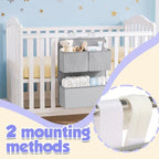 Hanging Diaper Organizer for Playpen Crib Bassinet, Non-Sagging Changing Table - Image 6