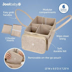 Jool Baby Tag-Along Diaper Caddy – Nursery Storage Organizer - Image 2