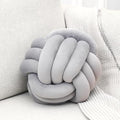 Petrella Light Gray Knot Pillow Ball, 8 Inch Round Accent Decorative Pillow by Petrellatoy