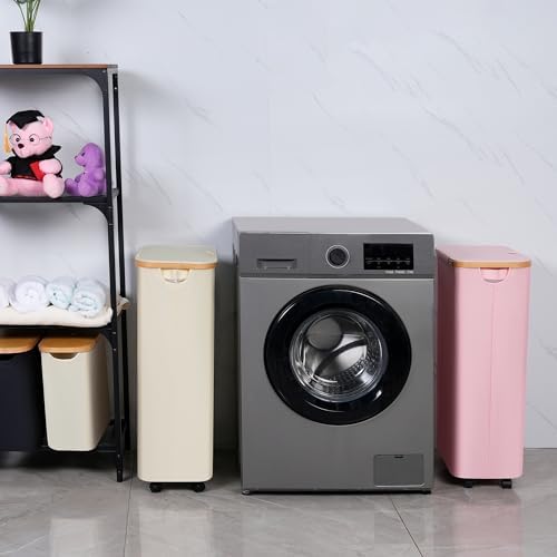 IEGrow Laundry Hamper with Wheels, 75L Laundry Basket with Bag - Image 6
