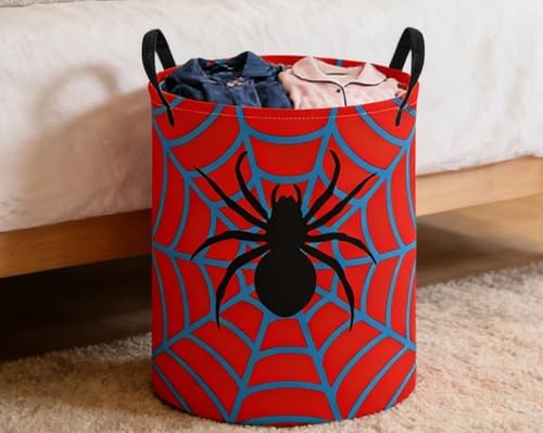 ESSME Laundry Basket, Spider Hamper Collapsible Canvas Waterproof Storage Bin - Image 4