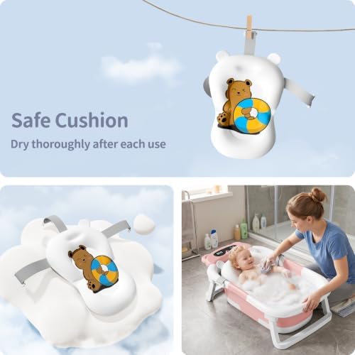 Collapsible Baby Bathtub for Newborn to Toddler - Image 3