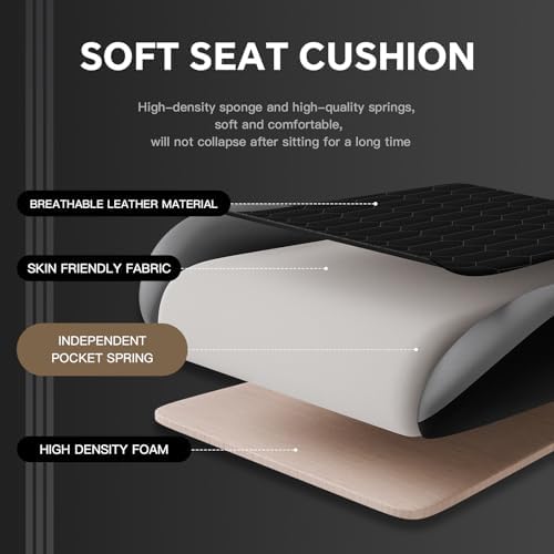 Gaming Chair with Footrest, High Back Gaming Chairs PVC Leather Ergonomic Gamer - Image 7