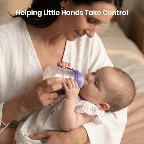 CHUBBIEE Baby Bottle Handles for Lansinoh 5oz & 8oz Bottles, Ergonomic Non-Slip - Image 3