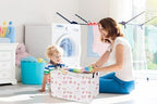 Essme Rectangular Kids Baskets, Girls Storage Basket Pink Bins - Image 6