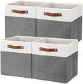 Temary Storage Cubes 12x12 Fabric Cube Storage Bins Foldable Storage Baskets by TEMARY