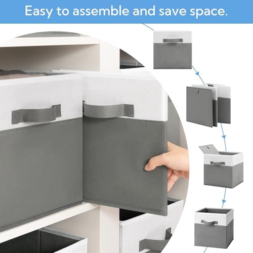 Cupic Cupid 6-Pack 11x11 Storage Cube, Fabric Storage Cubes - Image 5