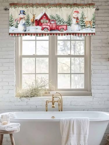 Vandarllin Christmas Valance Kitchen Curtains - Image 6