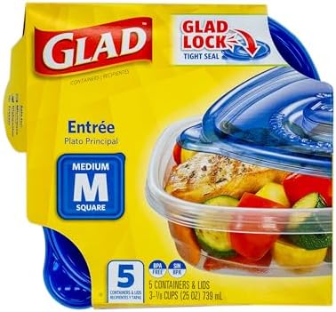 Glad GladWare Entree Food Storage Containers, 25 Oz - Image 3