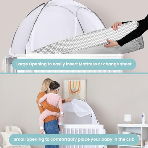 Crib Tent to Keep Baby from Climbing Out – Breathable Pop-Up Crib Net to Keep - Image 5