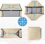 HomeHacks 6-Pack Clothes Organizer Storage Bags, 35L Storage Bins - Image 3
