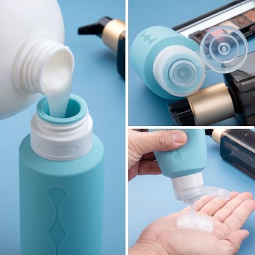 Gemice Travel Bottles for Toiletries, Tsa Approved Travel 6oz Size Containers - Image 2
