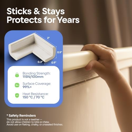 Komfortology Baby Proofing Edge Guard 18ft, 8 Corners - Image 5
