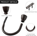 Farmhouse Curtain Holdbacks 2 Pack, Metal Curtain Side Holders - Image 6