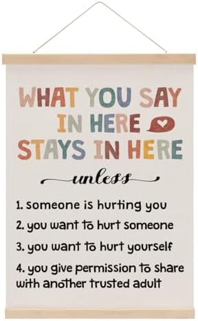 Inspirational Boho Poster Hanger, Therapy Office Decor Growth Mindset Wall Decor by Unknown