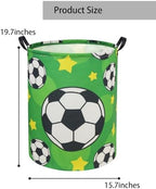 Soccer Kids Laundry Basket Baby Hamper Soccer Toy Storage Bin - Image 6