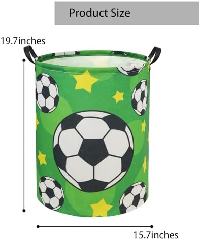 Soccer Kids Laundry Basket Baby Hamper Soccer Toy Storage Bin - Image 6