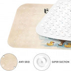 Bathtub Shower Mat 40X16 Inch, for Toddler, Dog Vintage - Image 5