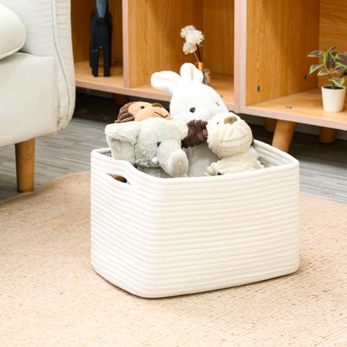 ICERZCZ Storage Baskets for Organizing 12.5"x9.1"x7.9" Off White - Image 5