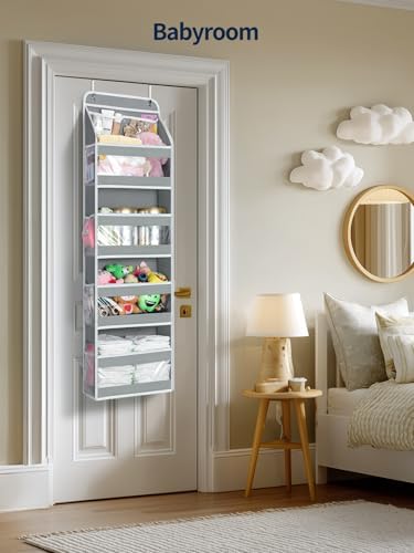 Yecaye 5 Tier Over the Door Organizer, Swing-proof Door Organizer Hanging - Image 5