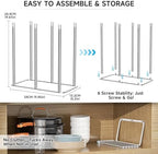 Water Bottle Drying Rack Reusable Bottle Rack Dryer Kitchen Stand Holder Metal - Image 5