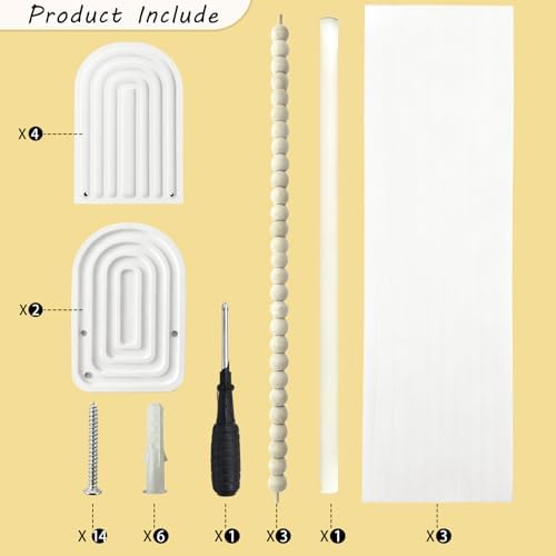 OurWarm Nursery Book Shelves for Wall Set of 3, Wall Mounted Floating - Image 3