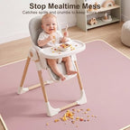 Basumee Splat Mat for Under High Chair, Waterproof & Mess-Proof Floor Mat - Image 5