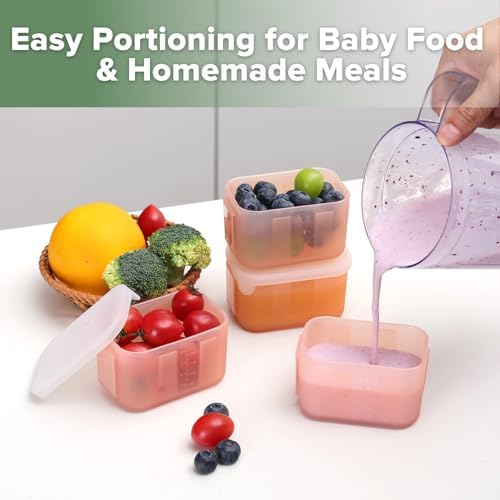 haakaa Silicone Baby Food Containers, 8 oz, 4 Pack - Image 2