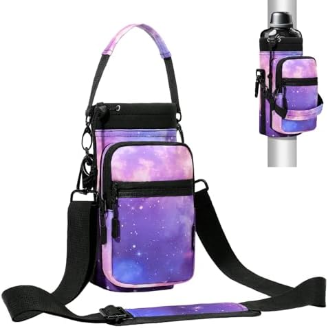 Nuovoware Magnetic Gym Bag, Water Bottle Carrier, Starry Purple by NUOVOWARE