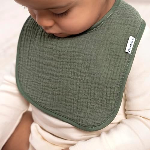 Gerber Baby Boys & Girls Muslin 8 Pack Drooling Bibs - Image 2