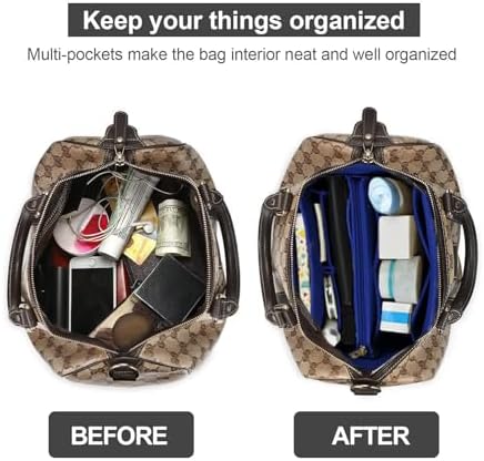 OMYSTYLE Purse Organizer Insert, Felt Tote Bag Organizer Insert - Image 4