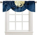 Christmas Blackout Tie Up Valance Curtains by VandarllinHomeKitchenDecor