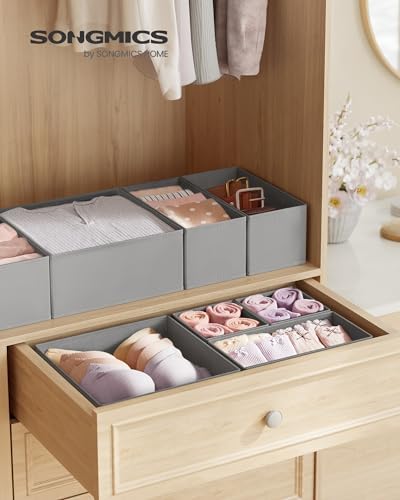 SONGMICS Drawer Organizers, Foldable Fabric Storage Boxes - Image 2