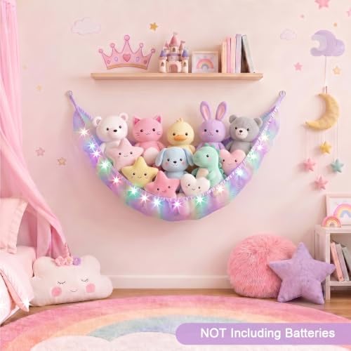 Stuffed Animals Hammock with Remote Control Toy Net Room Decor Storage - Image 4