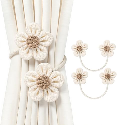 VIS'V Curtain Tiebacks, Twisted Boho Curtain Holdbacks by VISV
