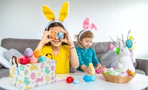 Sanjiaofeng Rectangular3Pack Easter baskets, Kids Easter Storage Bins - Image 5