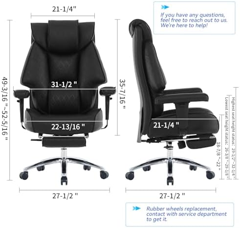 EXCEBET Big and Tall Office Chair - Image 2