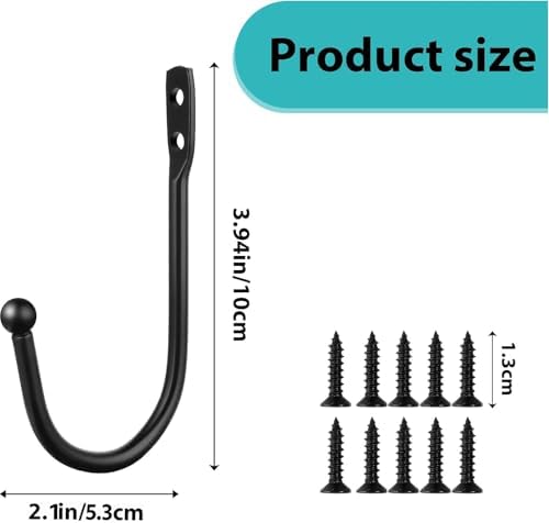 8 Pcs Curtain Tie Backs, Metal Curtain Holdbacks - Image 2