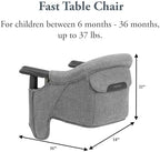 Inglesina Fast Table Chair, Stone Gray Melange - Image 3