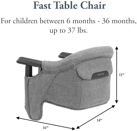 Inglesina Fast Table Chair, Stone Gray Melange - Image 3